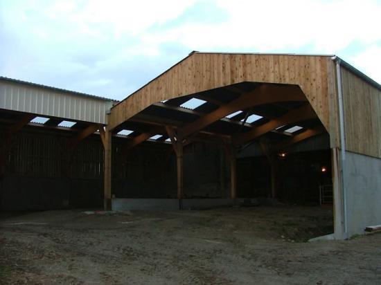 Construction de charpente agricole Saint-Martin-le-Bouillant