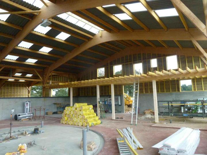Construction de charpente agricole Saint-Martin-le-Bouillant