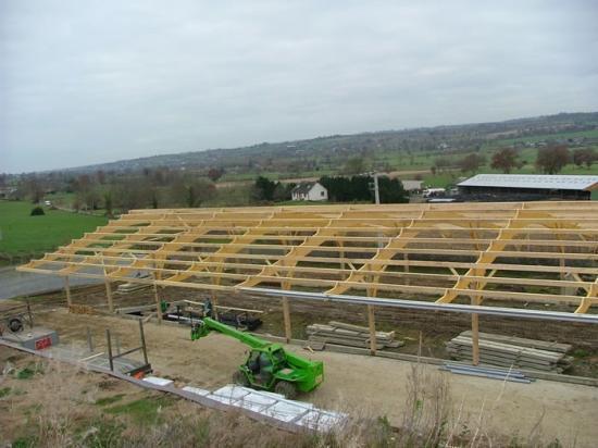 Construction de charpente agricole solide Saint-Martin-le-Bouillant