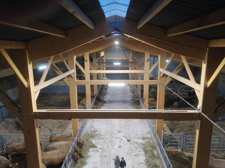 Construction de charpente agricole Saint-Martin-le-Bouillant